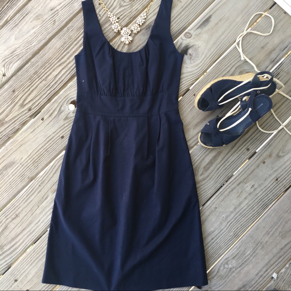 J. Crew navy blue dress